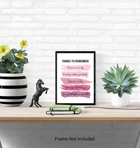 Miniatura 5 de Arte y decoración de pared con citas inspiradoras positivas - GRANDE 11X14 - Regalos de aliento edificantes para mujeres, niñas, adolescentes