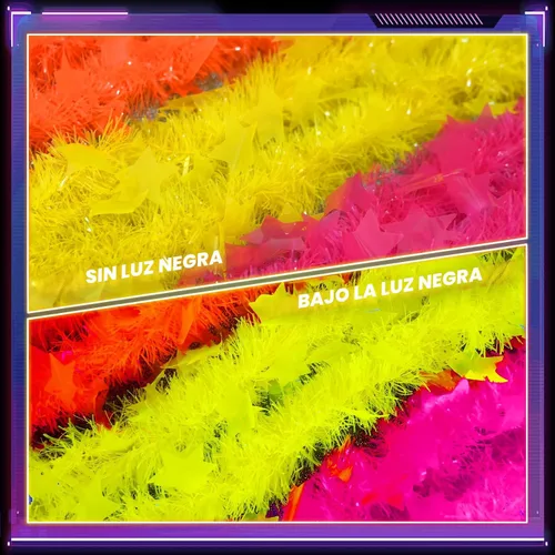 Miniatura 3 de Mega-L - 12 piezas de collar de fiesta que brilla en la oscuridad, suministros de fiesta que brillan en la oscuridad, collar de luz negra