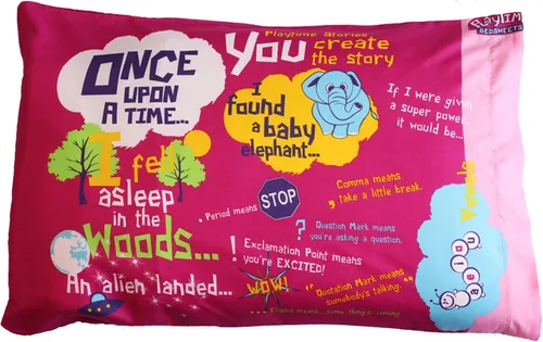 Miniatura 10 de Playtime Edventures - Funda de almohada Playtime Story-Time con más de 20 frases e imágenes para principiantes. - Funda de almohada de microfibra