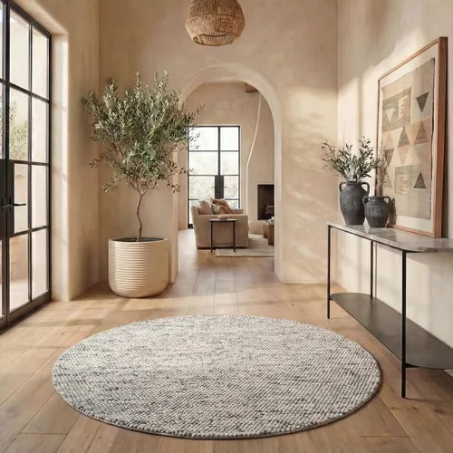 Miniatura 88 de SAFAVIEH Natura Collection - Alfombra decorativa, 2 x 3 pies, color beige, mezcla de lana hecha a mano, diseño texturizado, ideal para pasillo
