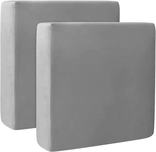 Miniatura 57 de Fundas de cojín de terciopelo para sofá, funda elástica para cojín de sofá suave, protector de muebles extraíble y lavable para sala de estar, Negro