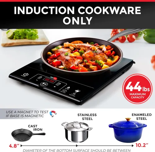 Miniatura 5 de Mueller Pro-Series 10 en 1 - Picadora de verduras, 8 hojas, cebollas, cortadora en cubitos, de huevos con recipiente, cortadora de patatas fritas