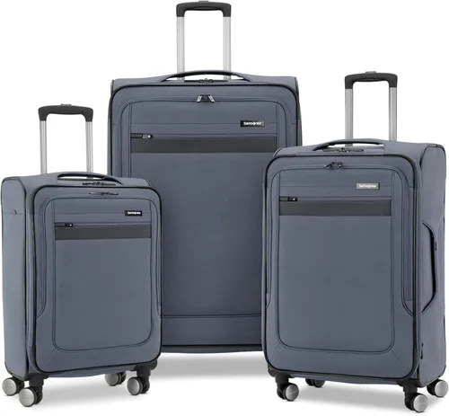 Miniatura 55 de Samsonite - Equipaje ligero y suave de la colección Ascella 3.0, con ruedas giratorias, Negro