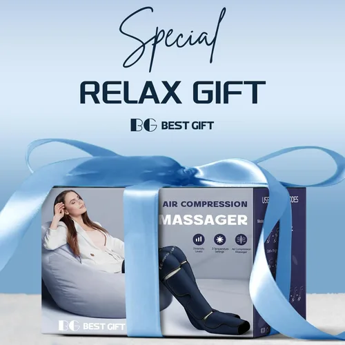 Miniatura 7 de Regalos para papá, mamá, hombres, mujeres, Navidad, Día de la Madre, Día del Padre, masajeador de compresión de aire con calor para pies, piernas