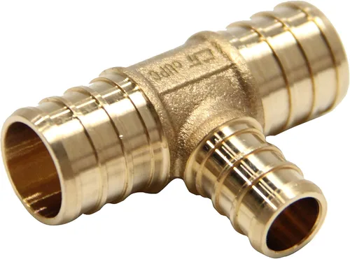 Miniatura 10 de Paquete de 2 accesorios de engarce de latón reductor Pex de 3/4 pulgadas x 3/4 pulgadas x 1/2 pulgadas, ASTM F1807, (PEX1807077-2PCS)