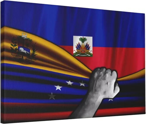Miniatura 9 de Lienzo decorativo para pared, diseño de bandera de Venezuela y bandera cubana de Cuba, impresiones artísticas de pared de 12 x 18 pulgadas, sin