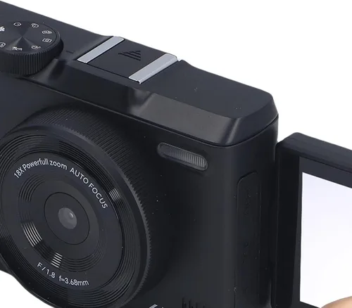 Miniatura 9 de Zopsc Cámara digital 4K de Vlog de 48 MP, enfoque automático de 48 MP, cámaras de zoom digital 18X para Vedio, pantalla abatible de 3 pulgadas