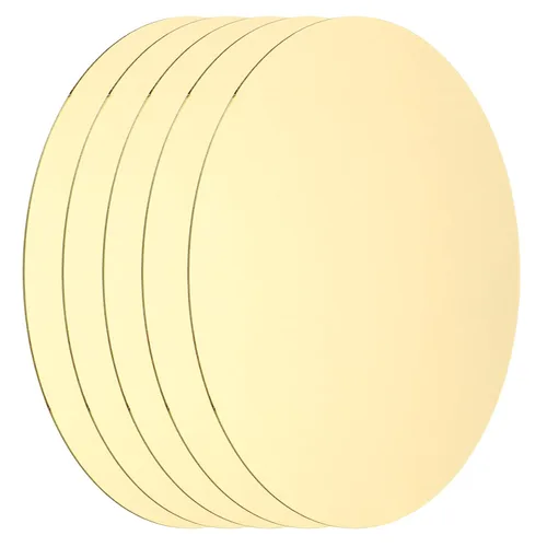 Miniatura 46 de MECCANIXITY 2 Piezas Placa Redonda de Latón, 150mm (5.91") de Diámetro Láminas de Cobre Puro, Lámina de Metal de Latón Cobre H62 de 0.5mm