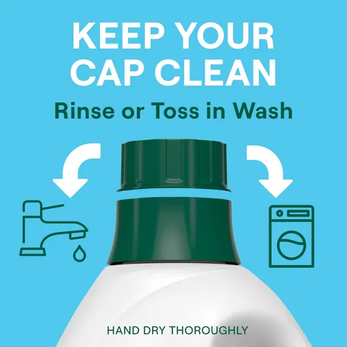 Miniatura 7 de Seventh Generation Detergente líquido para ropa, Free & Clear, 30 cargas, certificado USDA 97% de base biológica, 45 onzas líquidas