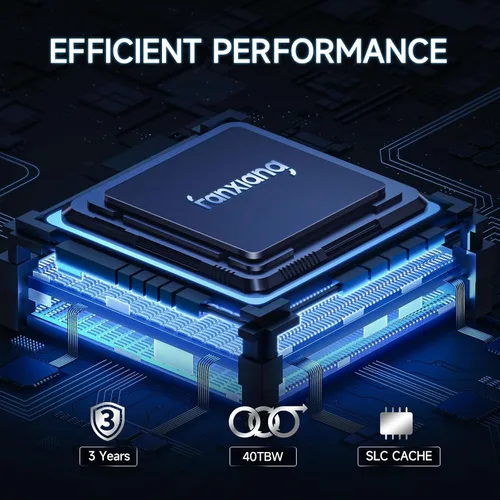 Miniatura 4 de fanxiang S201 128GB M.2 SATA SSD 2280 SATA III 6Gb/s Unidad interna de estado sólido, caché SLC para aumentar la velocidad, velocidad de lectura