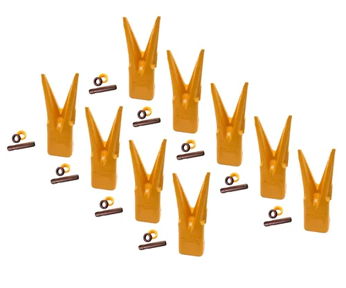 Miniatura 12 de Cubo de excavadora Twin Sharp Rock Diente con pasador, 1U3352WTL, se adapta a adaptadores Caterpillar J350 Series (1)