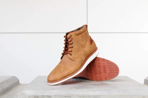 Miniatura 5 de Ferro Aldo Birt MFA506027 - Calzado deportivo medio alto para hombre con espuma viscoelástica, casuales, cuero vegano del desierto, Botas Chukka
