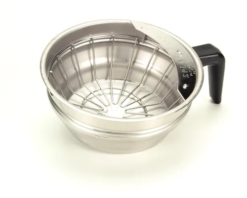 Miniatura 3 de BUNN 13300.0001 vp17-1ss cafetera de colado con 1 calentador, acero inoxidable, color plateado, estándar y 20216.0000 Juego de embudo con mango