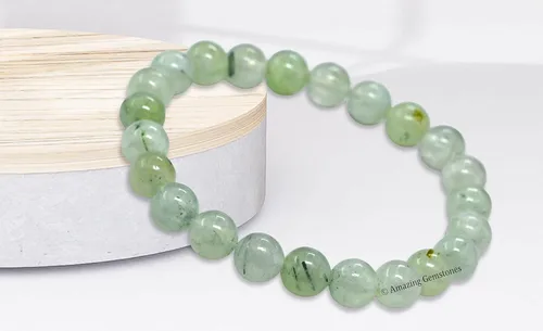 Miniatura 55 de Amazing Gemstone Pulsera de cristal para mujeres y hombres, pulsera de cristal curativo de protección, pulsera elástica con cuentas de piedras
