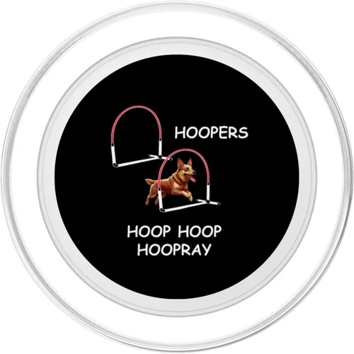 Miniatura 2 de Dog Agility - Aros para perros - Aussie Heeler - Hoop Hoop Hoopray PopSockets MagSafe PopGrip para iPhone