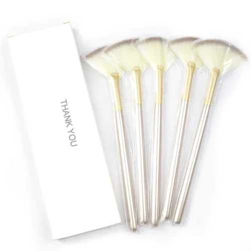 Miniatura 5 de Cepillo de ventilador facial suave y delgado, cosmético de maquillaje multiuso, aplicador de ácido de máscara para máscaras glicólicas, cepillo