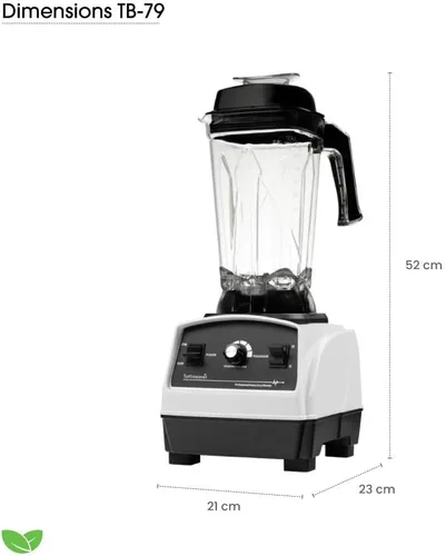 Miniatura 3 de Turbosaver Licuadora profesional TB79 1800W - 3.5HP, 35.000 RPM, grado comercial, trituración de hielo, tarro Tritan de 85 onzas
