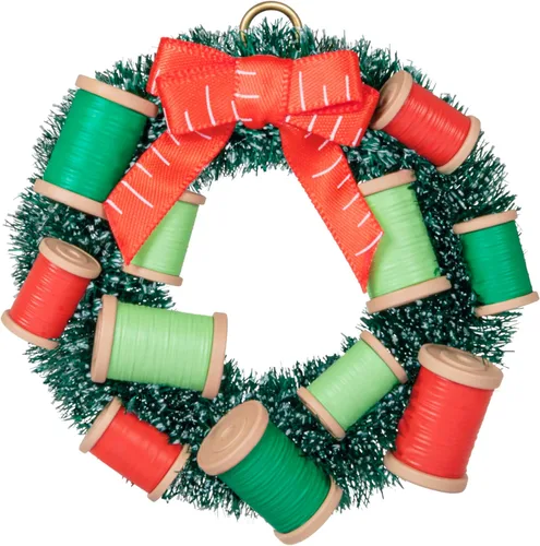 Hallmark Keepsake Adorno navideño colgante 2024, "We Needle Little Christmas", Regalos para artesanos