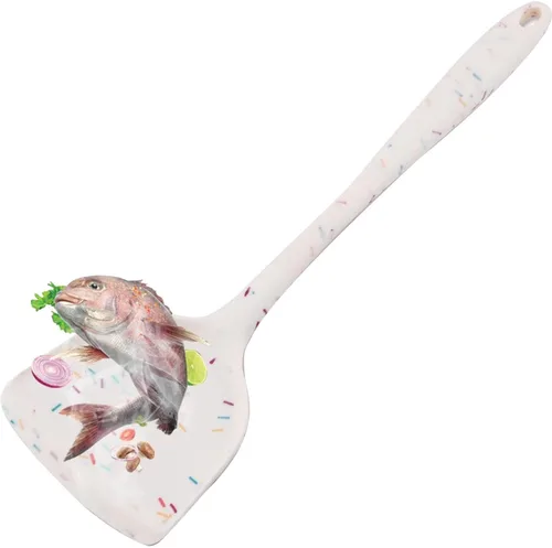 Miniatura 2 de Espátulas Wok de silicona, juego de espátulas antiadherentes resistentes al calor, utensilios de cocina de cocina para freír, espátula antiadherente