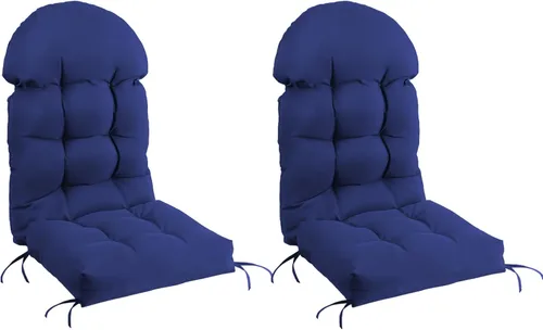 FUNBERRY - Juego de 2 cojines para sillas Adirondack, cojines gruesos y cómodos para mecedora antideslizante con protección contra decoloración,