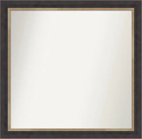 Miniatura 147 de Amanti Art Espejo personalizado, espejo de baño negro Astor, espejo de pared o espejo de tocador de baño sobre el fregadero (25 x 25 pulgadas)