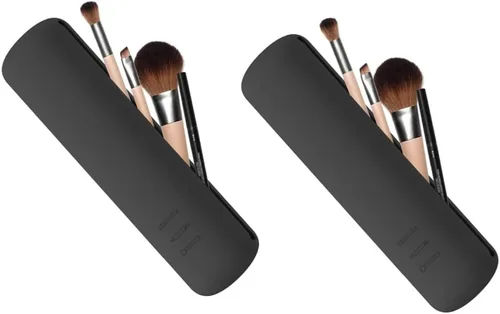 Miniatura 9 de soporte de cepillo de maquillaje de silicona 1 pieza beige