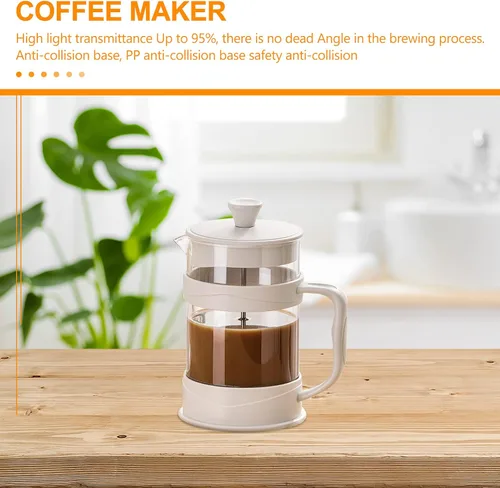 Miniatura 2 de DOITOOL Cafetera de café expreso, cafetera de café, cafetera de vidrio, prensa de café de vidrio, cafetera de té de 27.1 fl oz, filtro de café frío