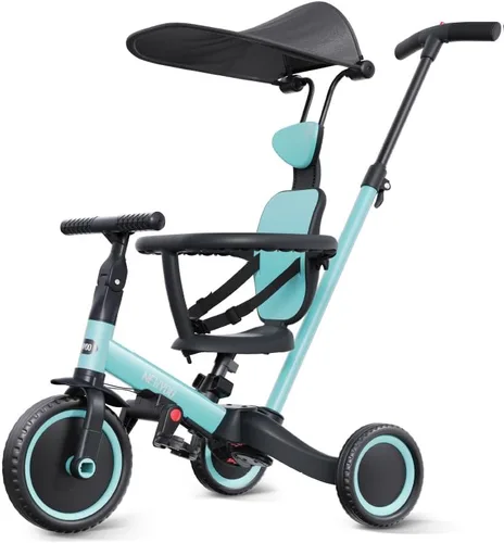 newyoo Triciclo para niños pequeños de 1 a 3 años, bicicleta para niños pequeños, regalo de cumpleaños y juguetes para niña y niño, triciclo de