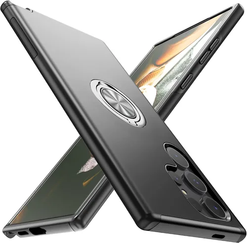 Miniatura 16 de Funda para Samsung Galaxy S26 con protector de pantalla de vidrio templado, híbrida 2 en 1, funda protectora delgada duradera con anillo magnético