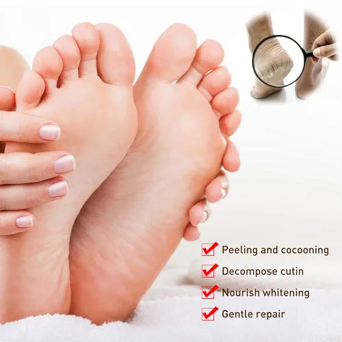 Miniatura 2 de Crema reparadora de pies de manteca de karité, ungüento curativo de la piel para talones agrietados y pies secos Crema exfoliante para masaje de 1