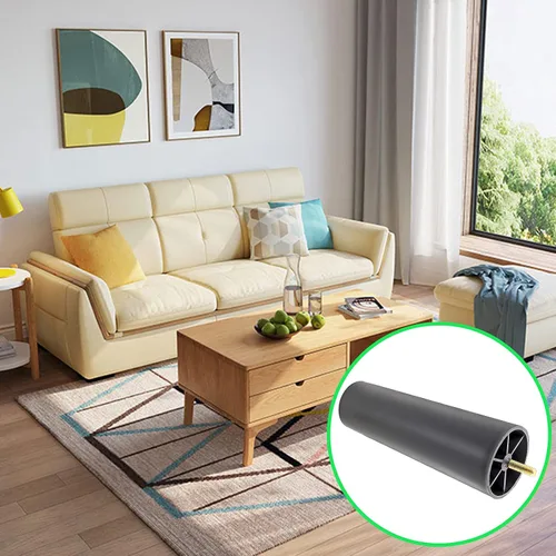 Miniatura 7 de 4 patas de sofá de 2.5 pulgadas, patas cónicas para muebles, patas de sofá de plástico con pernos de suspensión M8 para sofá, tocador, armario