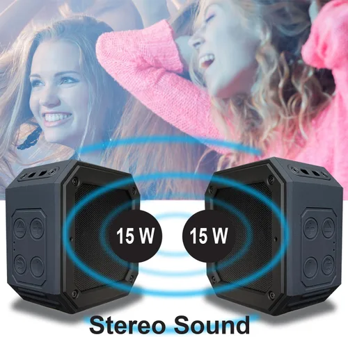 Miniatura 7 de BIRDIE79 Paquete de 2 altavoces Bluetooth para carrito de golf Estéreo de 30 W Montaje magnético IPX7 impermeable Resistente y a prueba