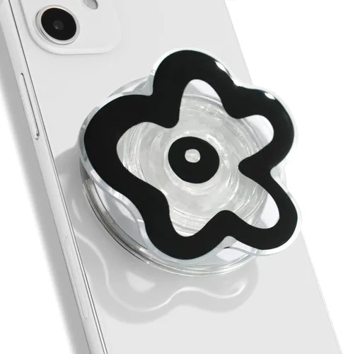 Miniatura 13 de OnTheGrip Lindo Diseño Transparente en Forma de Flor de Margarita Soporte de Teléfono Móvil Plegable Multifuncional para Smartphone, Tablet