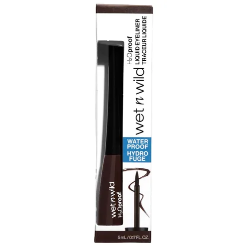 Miniatura 2 de Wet n Wild H2O Proof Delineador Líquido de Ojos, Impermeable y a Prueba de Manchas, Definición de Larga Duración, Aplicador de Cepillo Preciso