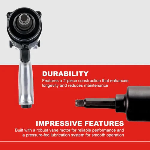 Miniatura 3 de Ingersoll Rand 231HA-2 - Llave de impacto neumática de 1/2 pulgada, yunque extendido de 2 pulgadas, súper resistente, par de torsión de 600
