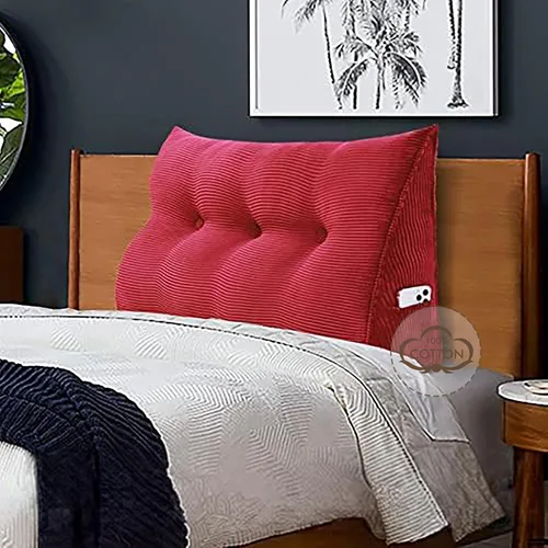 Miniatura 22 de WOWMAX - Almohada triangular para cabecero; almohada en forma de cuña para cabecero; almohada grande de refuerzo para cama, almohada