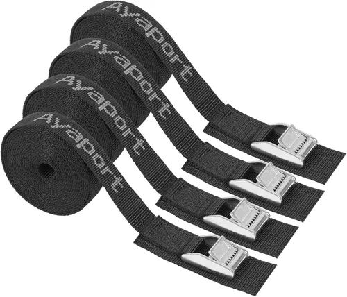 Miniatura 7 de Ayaport Correas de amarre con hebilla de leva, correas de amarre de 2200 libras de resistencia a la rotura, correa resistente para portaequipajes