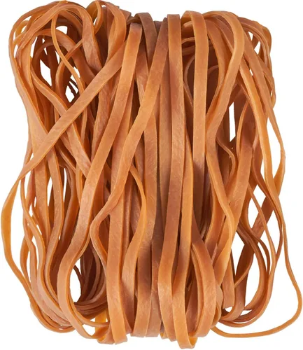 Miniatura 8 de AMUU Bandas de goma grandes negras, paquete de 50 bandas de goma de 8 pulgadas para botes de basura, bandas elásticas para suministros de oficina