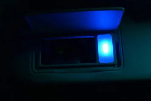 Miniatura 6 de iJDMTOY 3-SMD - Bombillas de repuesto 6614F de 1.142 in compatibles con luces de espejo de tocador de automóvil, color azul ultra