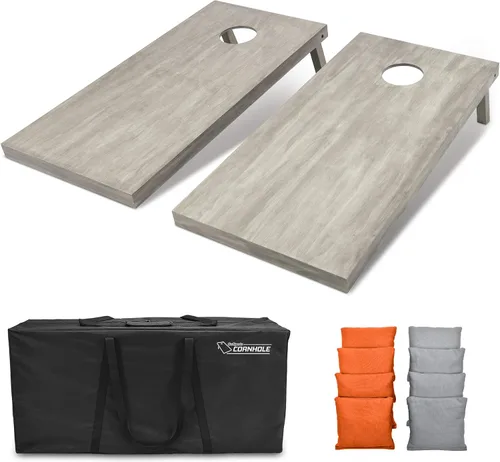 Miniatura 64 de GoSports Juego de tablas de cornhole de madera de tamaño reglamentario de 4 x 2 pies, incluye funda de transporte y bolsas de frijoles