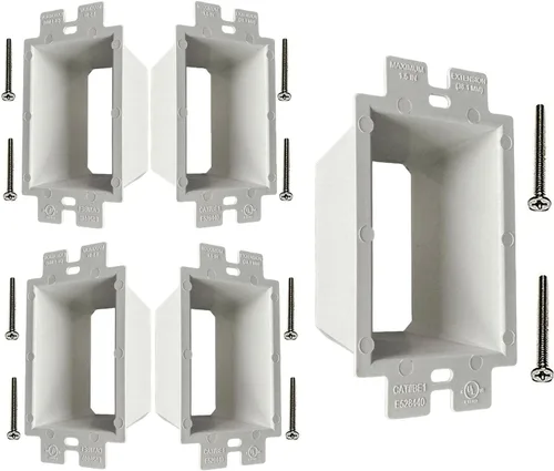 Miniatura 10 de iMBAPrice IMBA-BE1 - Extensor de caja de toma de corriente eléctrica no metálica de 1 banda para accesorios de receptáculos de interruptor
