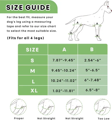 Miniatura 8 de Rodillera universal para perro con paquete de terapia de frío/calor, ajustable, transpirable, collar extra cómodo con soporte estabilizador