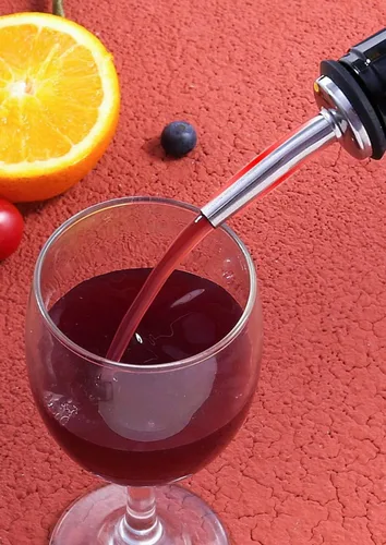 Miniatura 5 de 6 boquillas de vertido rápido con cónica, vertedores de licor con tapa de goma, acero inoxidable, higiénico, apto para lavavajillas, se adapta a