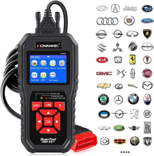 Miniatura 2 de Escáner KW850 OBD2 + paquete de calibre KW208 OBD2