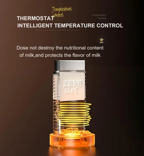 Miniatura 6 de Espumador de leche automático, máquina espumadora de leche, eléctrico para espuma fría y caliente, espuma o leche térmica, espumador de leche