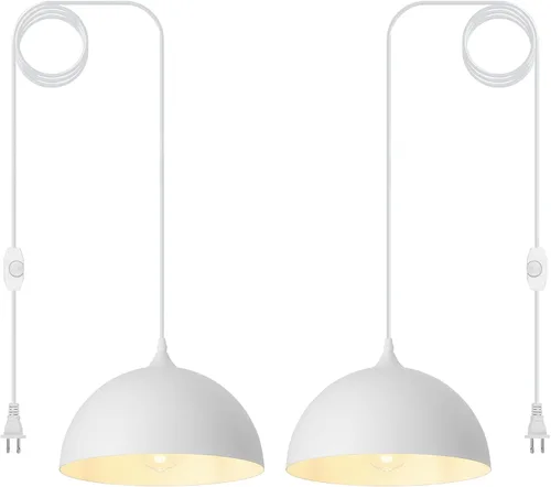 Miniatura 8 de Iluminación colgante de granja para isla de cocina, lámparas colgantes de cúpula negra y dorada, lámpara de techo colgante industrial para comedor