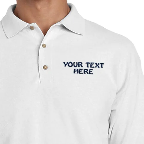 Miniatura 5 de Camisetas de golf de manga corta de algodón con texto personalizado para hombre
