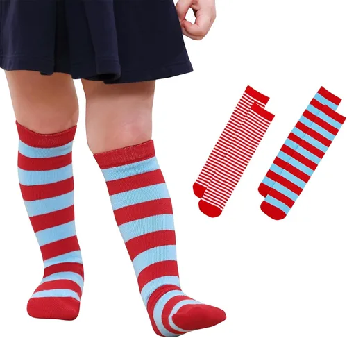 Miniatura 53 de Century Star Calcetines de fútbol de algodón para niños y jóvenes, calcetines de tubo suave, hasta la rodilla, calcetines deportivos largos