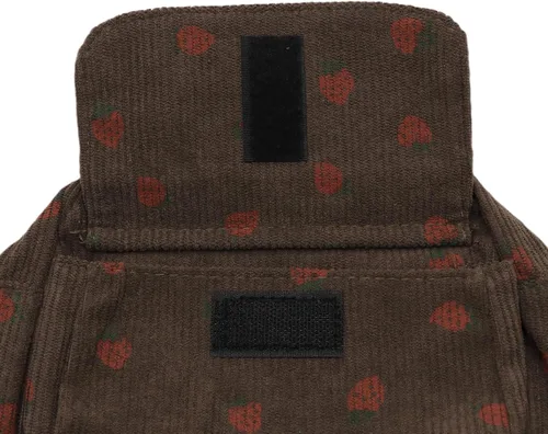 Miniatura 42 de Bolso cruzado de pana de fresa para mujeres y niñas, bonito bolso de mano con diseño de fresa, bolso de mensajero pequeño, bolso de hombro