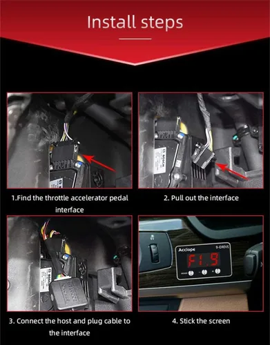 Miniatura 6 de Bautonery - Controlador electrónico LED de respuesta del acelerador de 9 unidades, pedal de gas, acelerador de carreras, compatible con Buick